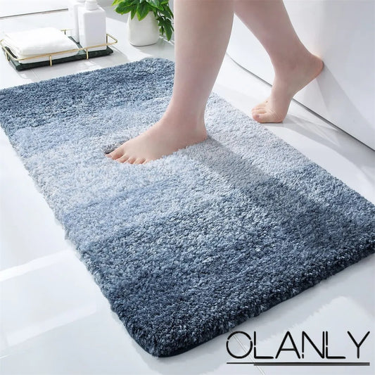 OLANLY Luxury Colour Gradient Microfibre Bathroom Rug Mat up to size XL - T.O.M.S Direct