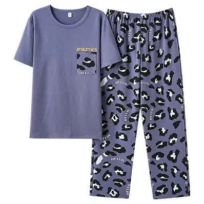 2pc Animal Print Cotton Pyjama Set - T.O.M.S Direct