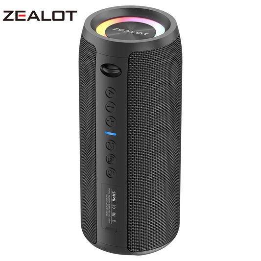 Zealot S51 Pro Portable Bluetooth Speaker w/ Pulsing EQ Light - T.O.M.S Direct