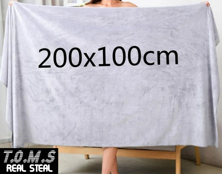 T.O.M.S Real Steal Range Oversized Cotton Towel 11 Colours - T.O.M.S Direct