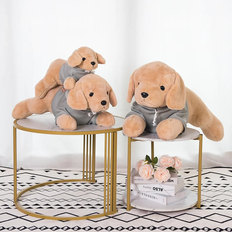 Plush Golden Retriever Puppy Teddy 4 Designs 3 Colours - T.O.M.S Direct