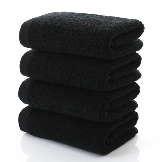 WHQ 70x140cm Cotton Black Towel 400g/500g/600g - T.O.M.S Direct