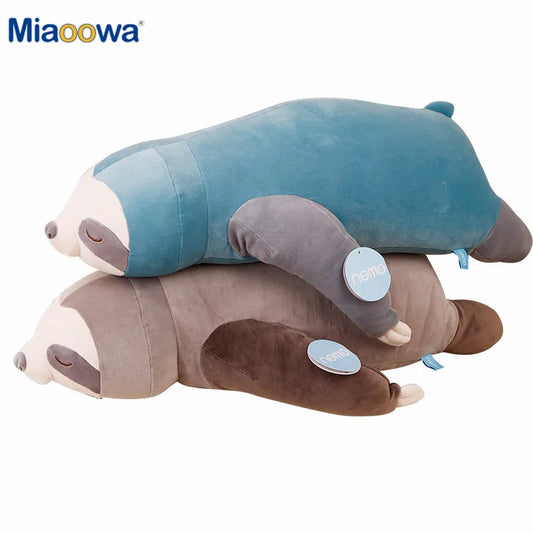 65, 80,100cm Large Soft Sloth Plush Toy 2 Colours - T.O.M.S Direct