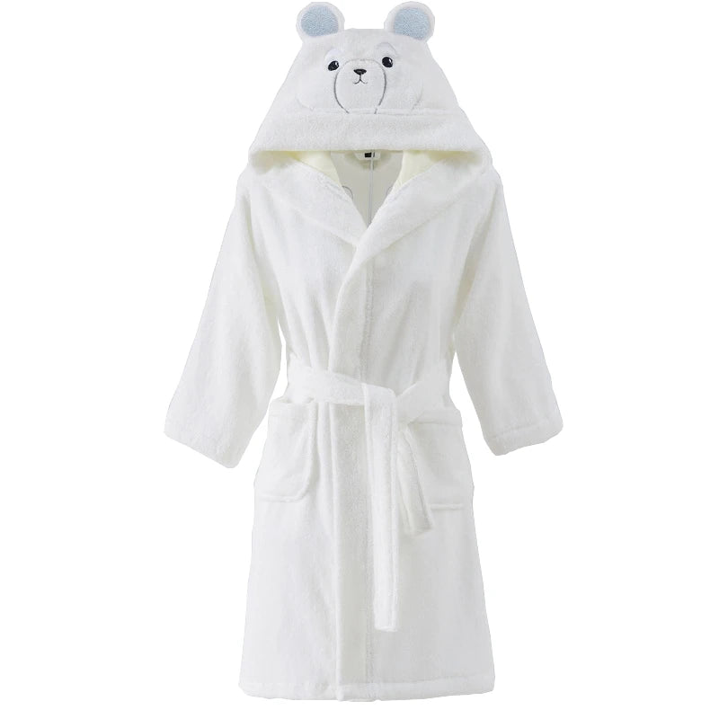 Kid’s Bear Design Dressing Gown 4 Colours - T.O.M.S Direct