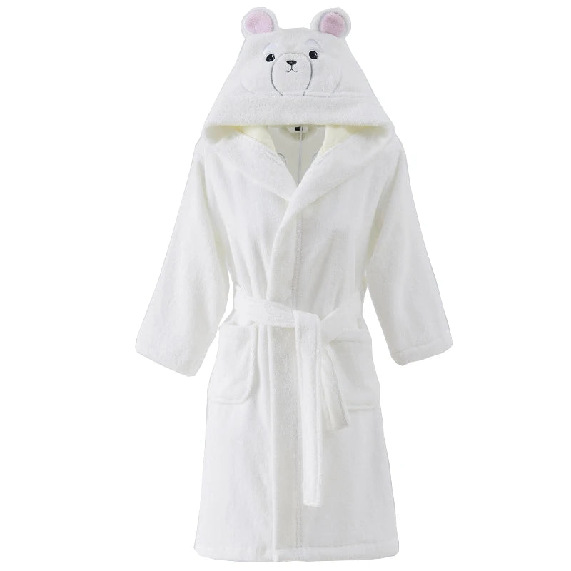 Kid’s Bear Design Dressing Gown 4 Colours - T.O.M.S Direct