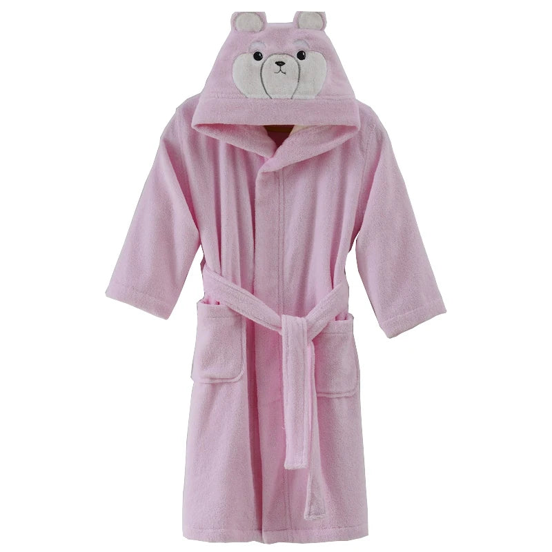 Kid’s Bear Design Dressing Gown 4 Colours - T.O.M.S Direct