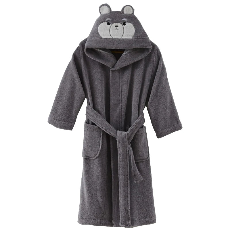 Kid’s Bear Design Dressing Gown 4 Colours - T.O.M.S Direct