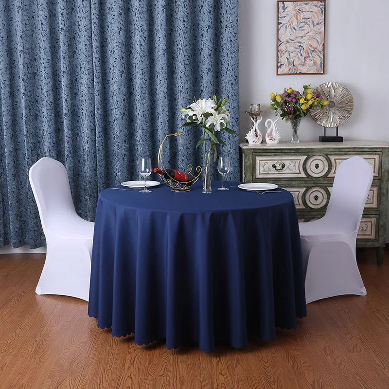 Round Solid Colour Polyester Table Cloth 24 Colours - T.O.M.S Direct