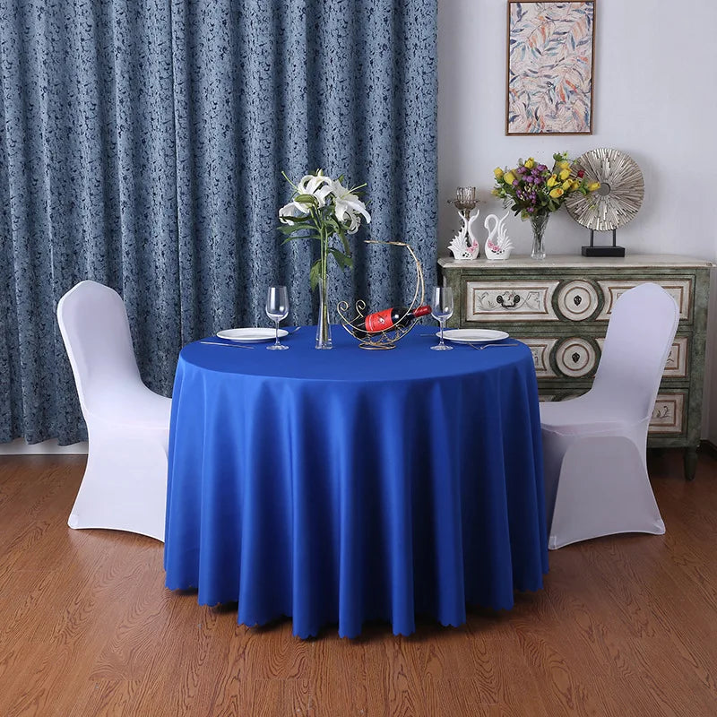 Round Solid Colour Polyester Table Cloth 24 Colours - T.O.M.S Direct