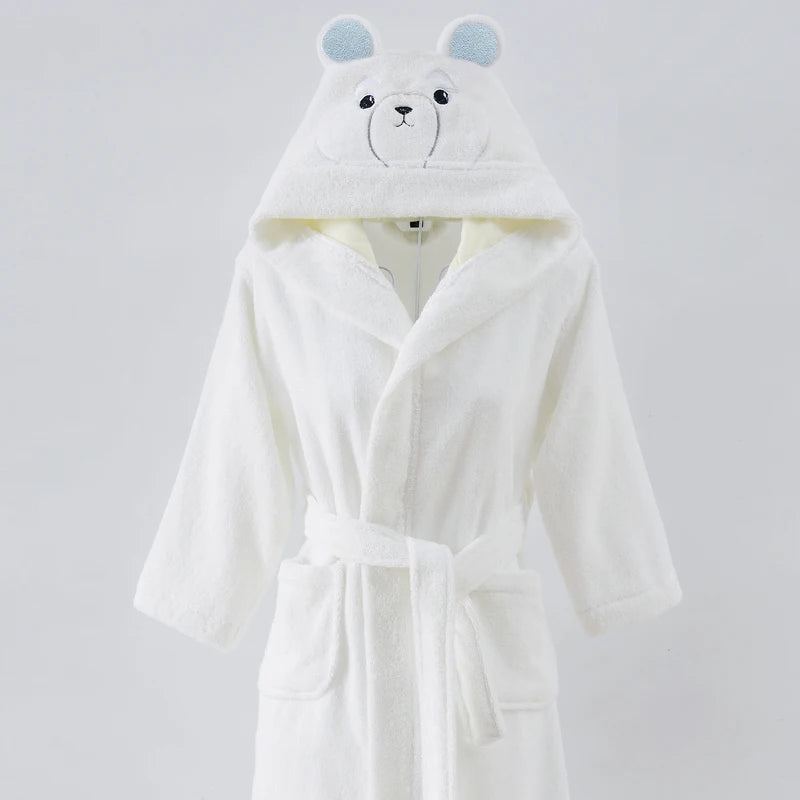 Kid’s Bear Design Dressing Gown 4 Colours - T.O.M.S Direct