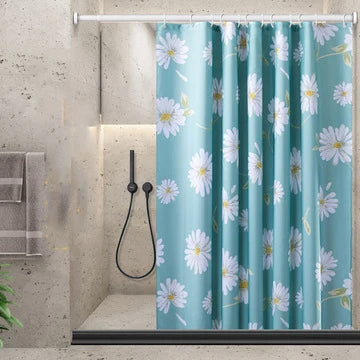 Polyester Flower Printed Shower Curtains Various Sizes - T.O.M.S Direct