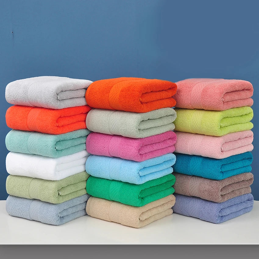 35x75cm or 70x140cm Cotton Face/Bath Towel 20 Colours - T.O.M.S Direct