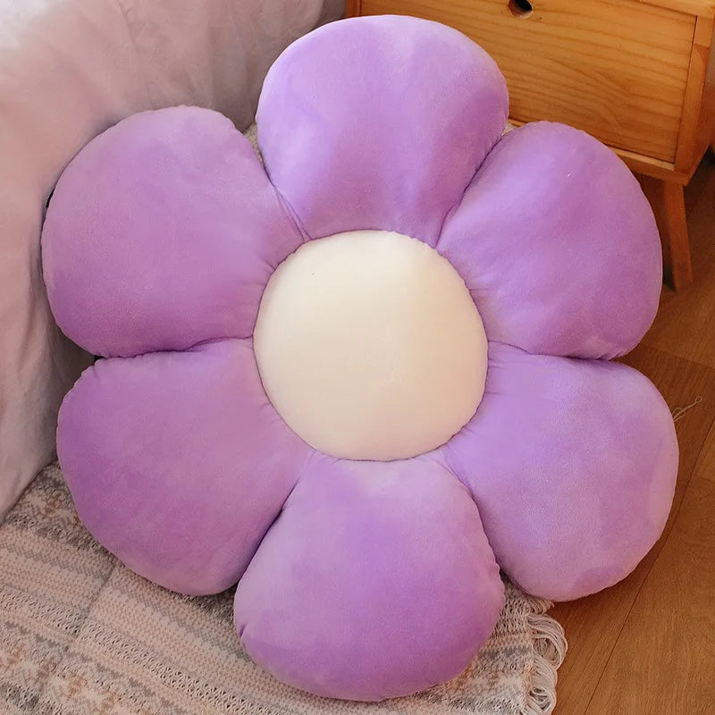 30, 50, 65cm 6 Petal Flower Plush Cushion 19 Colours Available - T.O.M.S Direct