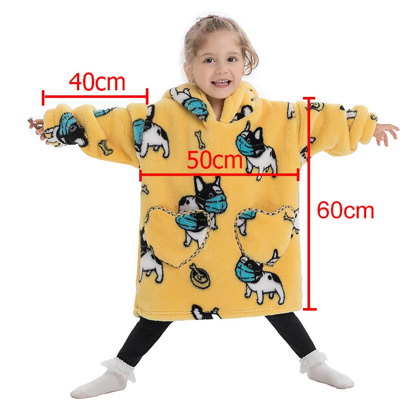 Toddler Passion Fruit Design Oversized Hoodie - T.O.M.S Direct