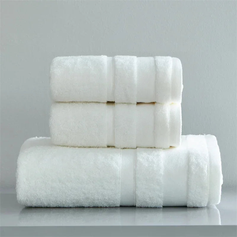 3pc Egyptian Long Staple Cotton Towel Set 7 Colours - T.O.M.S Direct