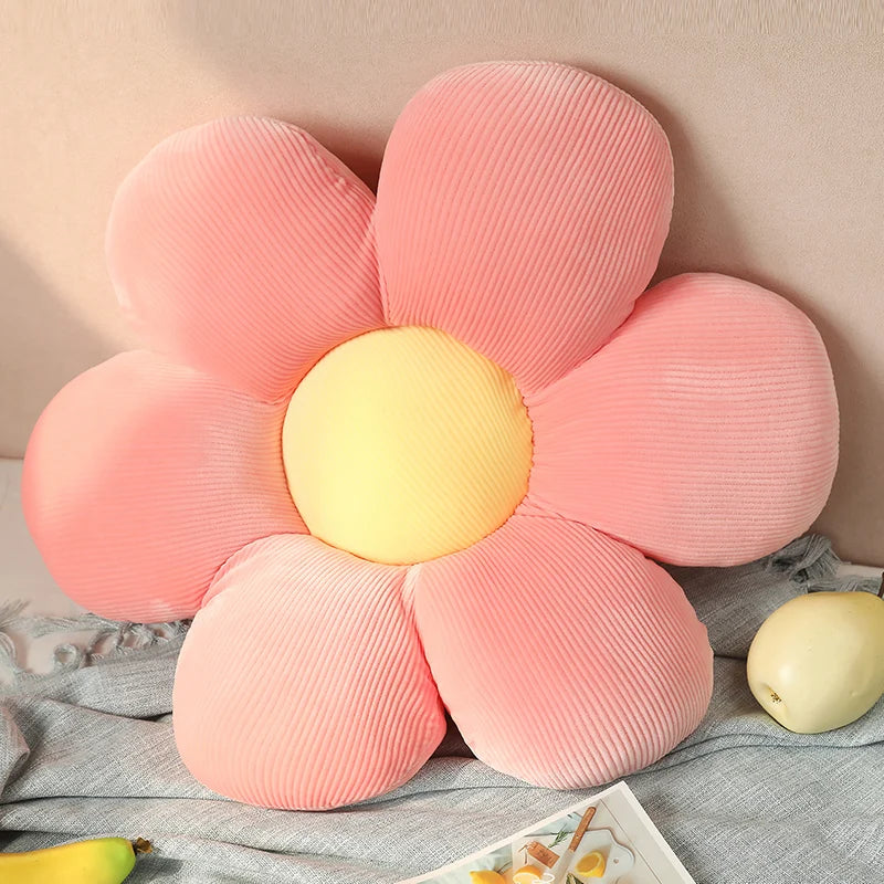 30, 50, 65cm 6 Petal Flower Plush Cushion 19 Colours Available - T.O.M.S Direct