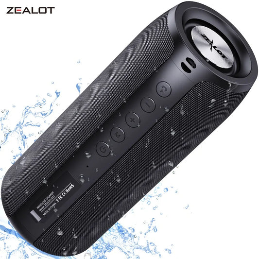 Zealot S51 Portable Bluetooth Speaker Black or Blue - T.O.M.S Direct