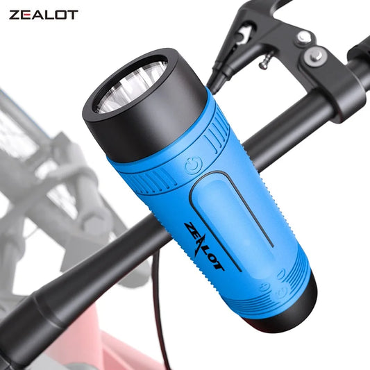 Zealot S1 Bluetooth Bicycle Speaker + Flashlight 5 Colours - T.O.M.S Direct