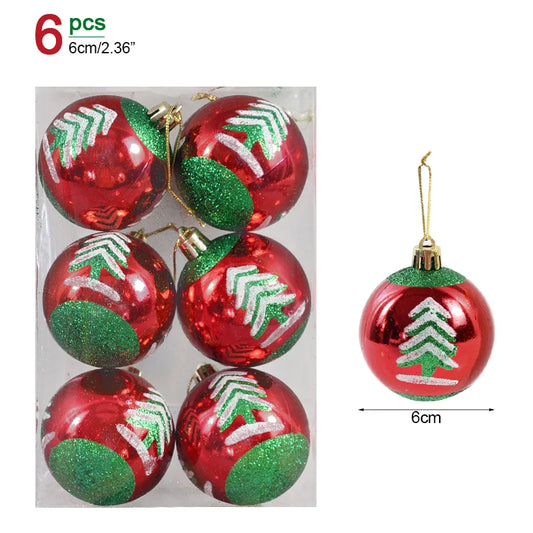 6pc Fun Christmas Tree Ornaments - T.O.M.S Direct