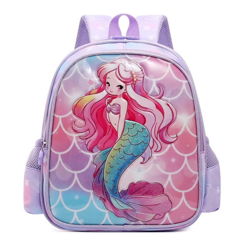 Girls Nursery School Bag Mermaid Design 30x25x12cm 21219245 - T.O.M.S Direct