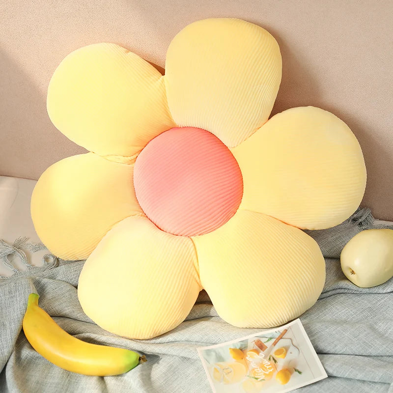 30, 50, 65cm 6 Petal Flower Plush Cushion 19 Colours Available - T.O.M.S Direct