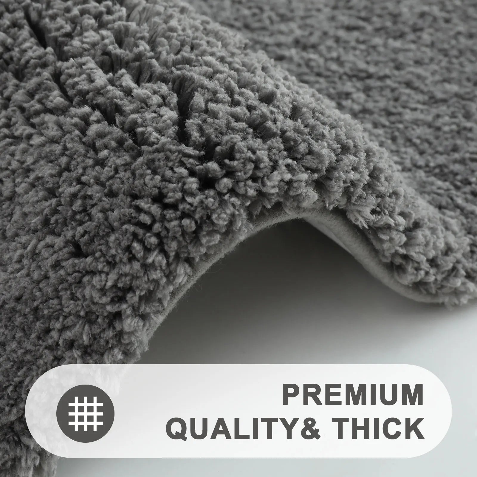 Olanly Soft Plush Non-Slip Bath Rug Frame Design 5 Colours 4 Sizes - T.O.M.S Direct