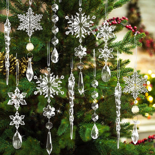 5pc Snowflake Tree Hanging Ornaments - T.O.M.S Direct