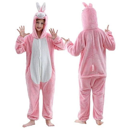 Pink Bunny Girls Onesie Ages 2-11yrs 17222450 - T.O.M.S Direct