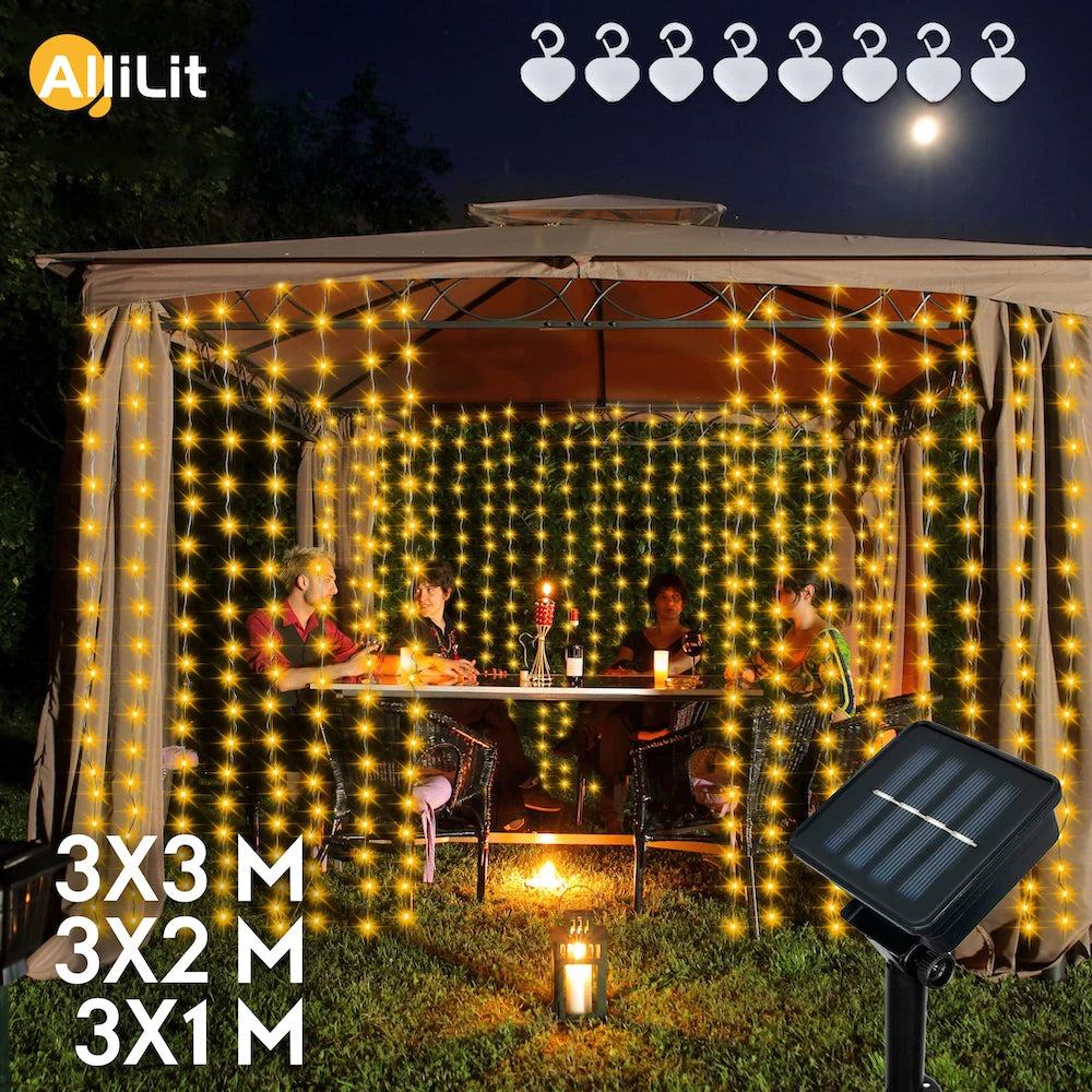 1, 2, & 3m Outdoor Solar Power String Lights 3 Colours - T.O.M.S Direct