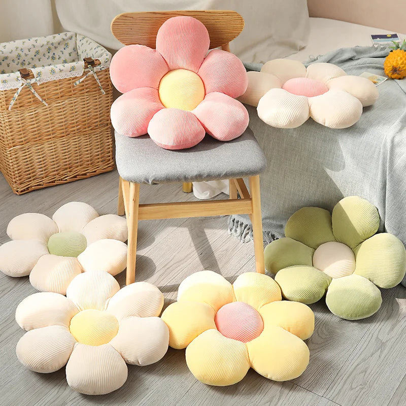 30, 50, 65cm 6 Petal Flower Plush Cushion 19 Colours Available - T.O.M.S Direct