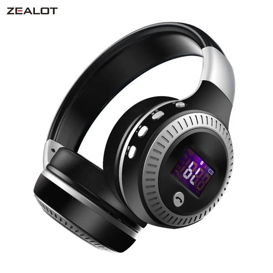 Zealot B19 Bluetooth Headphones LCD Display 3 Colours - T.O.M.S Direct