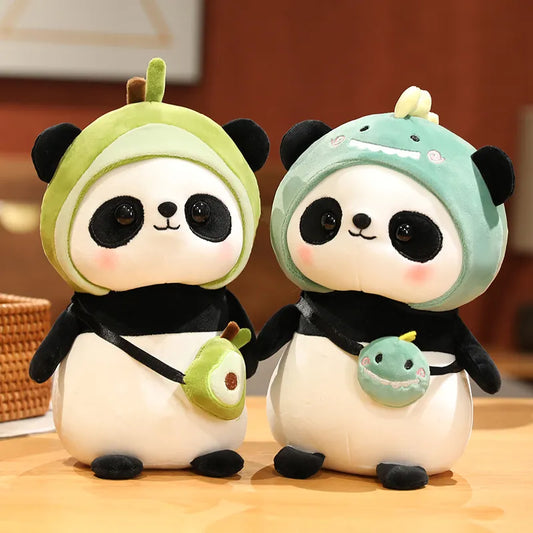 30 & 40cm Cute Panda Bear Plush Toy 6 Designs - T.O.M.S Direct