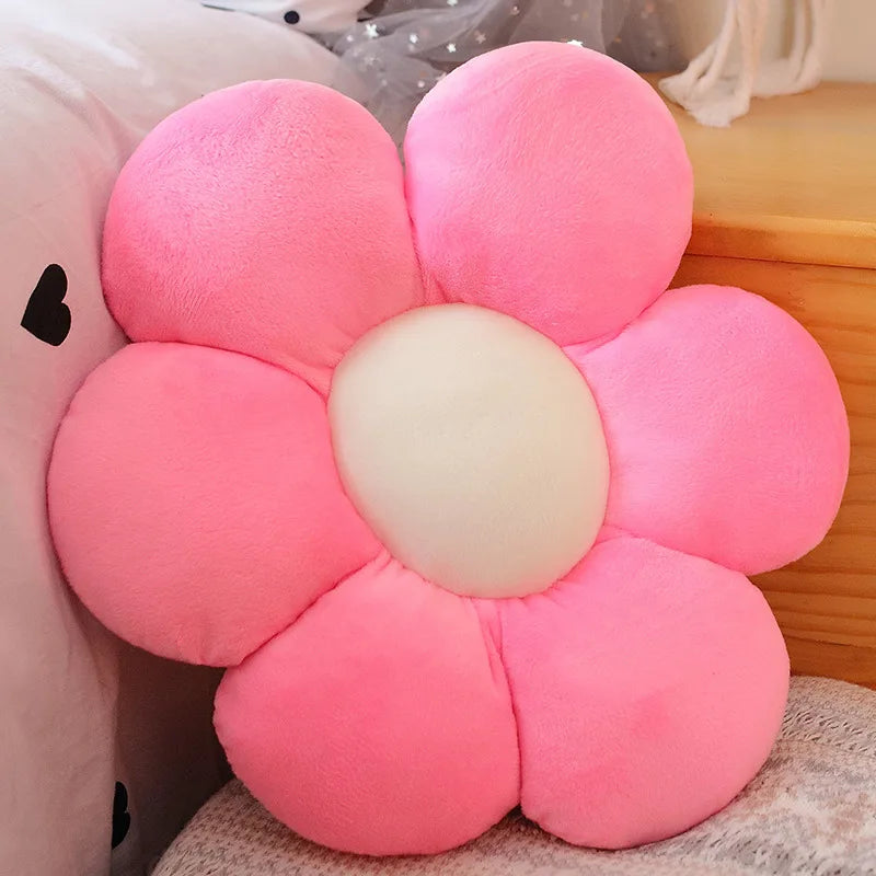 30, 50, 65cm 6 Petal Flower Plush Cushion 19 Colours Available - T.O.M.S Direct