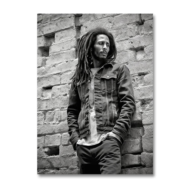 Bob Marley Black & White Wall Art Canvas 3 Designs - T.O.M.S Direct