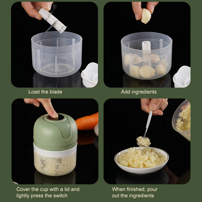 Mini Electric Garlic Chopper - T.O.M.S Direct