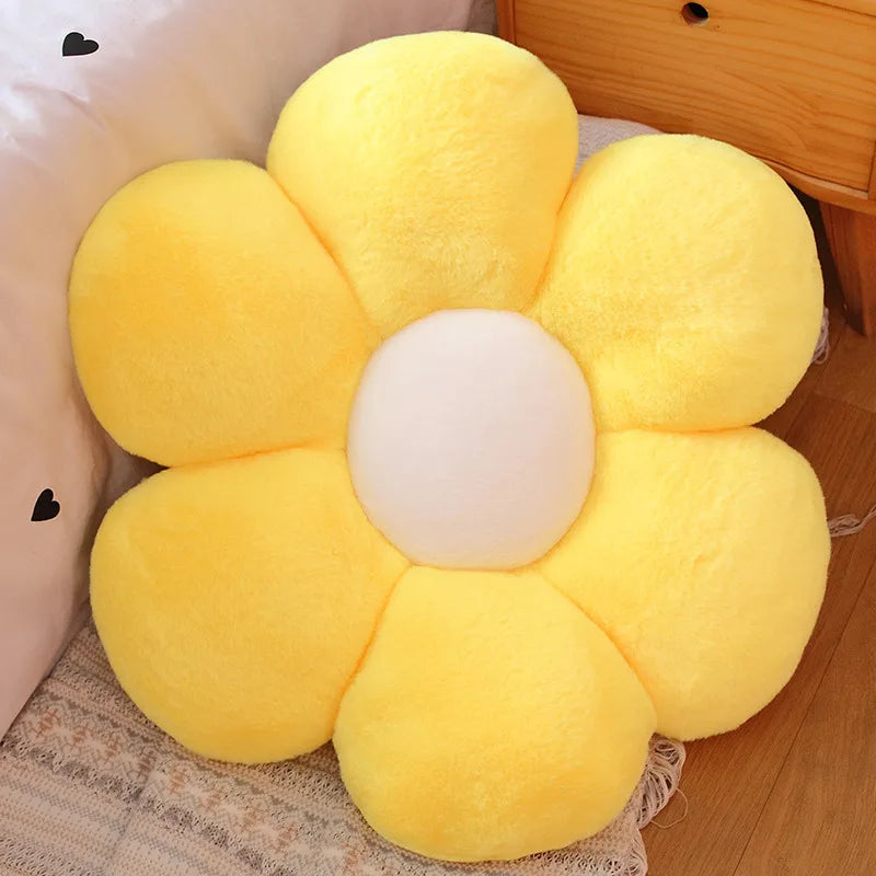 30, 50, 65cm 6 Petal Flower Plush Cushion 19 Colours Available - T.O.M.S Direct